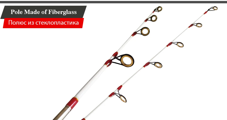 K8356 Mini Ice Fishing Rod Raft Rod Portable Winter Fishing Ice Rods Ultralight EVA Handle Fiberglass Fishing Tackle 55cm 75cm_03