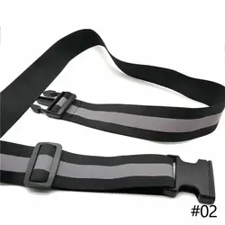 High-Visibility Reflective Running Belt - Adjustable Safety Gear (Black)