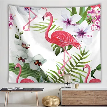 

Flamingo Tapestry Wall Hanging Hippie Macrame Swimming Mat Home Decor Beach Towel Decor Livingroom