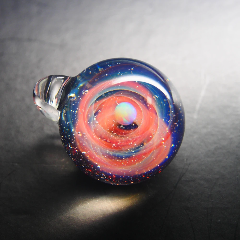 Дизайн красивый Вселенная стеклянный шар галактика стеклянный кулон - Окраска металла: Design 6
