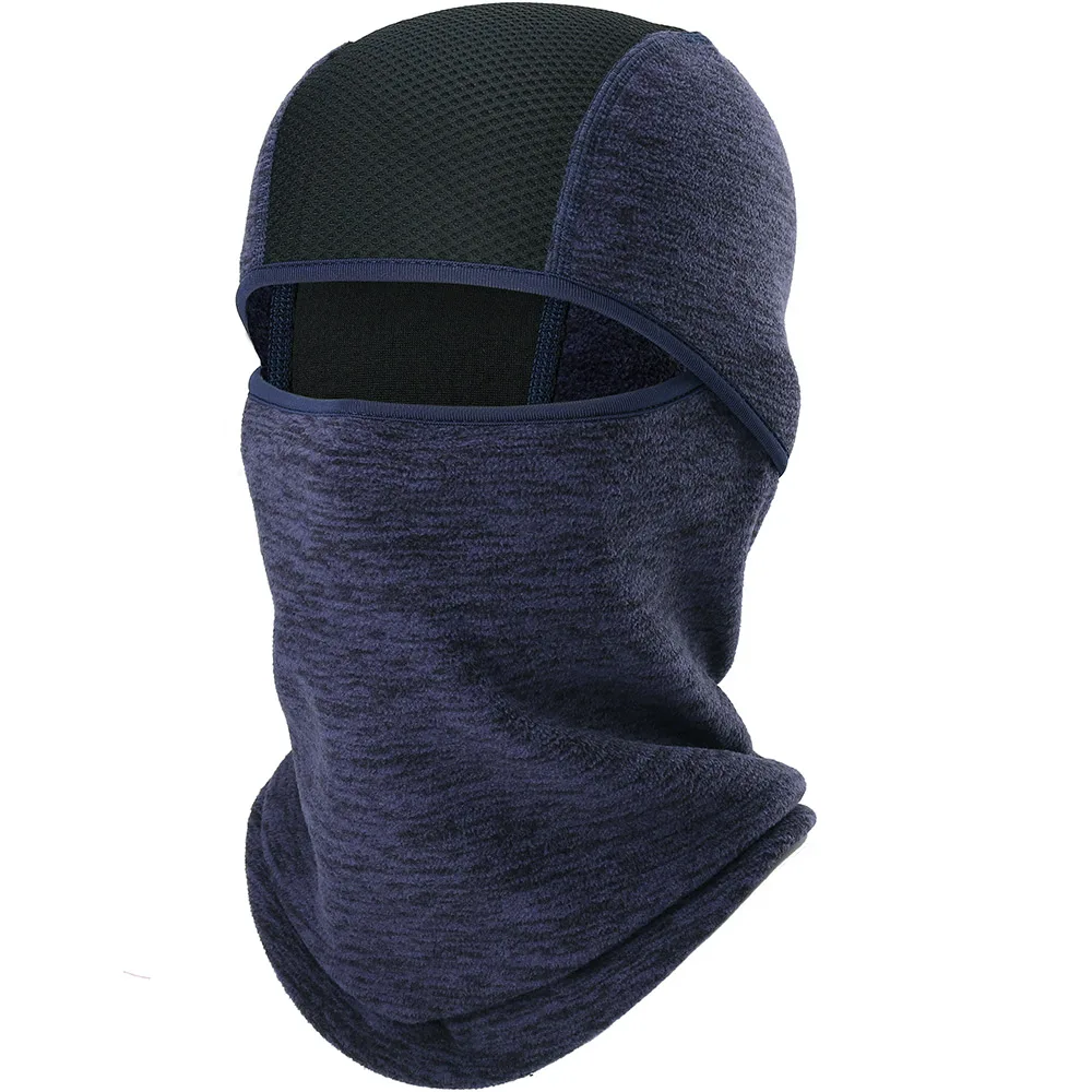 Зимняя Флисовая теплая Балаклава, маска для лица, Тактическая Военная теплая маска для холодной погоды, маска для лица, велосипедная шапка, шапочки, шапка - Цвет: Deep Purple