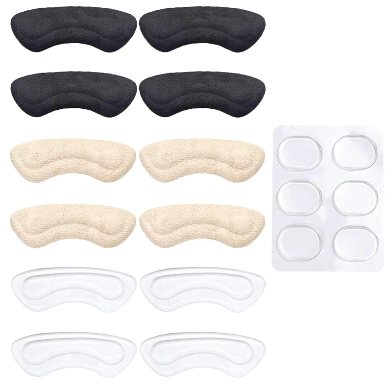 

JHD-18PCS Heel Cushion Inserts/Pads, Reusable Self-Adhesive Heel Shoe Grips Blister Shoe Pads for Men's and Women's Loose Shoes,