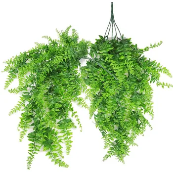 

Artificial Plants Boston Ivy Hanging Fake Plastic Greenery Ivy for Wall Indoor Outdoor Wedding Decor (Pack of 2)