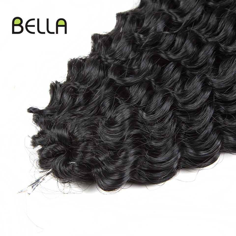 Bella Synthetic Water Wave Hair Extensions Ombre Blonde 613 Brown 30 Inch Braids Twist Curly for Woman