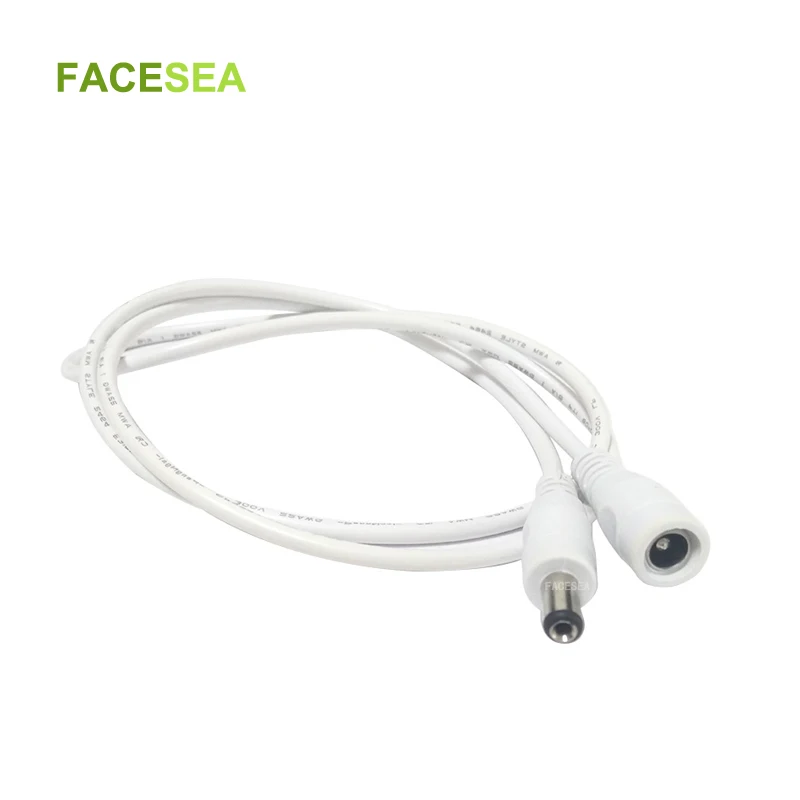 #Special Offers 100pcs 1m 12V DC Power Cord 5.5*2.1mm Male Female Power Adapter Extension Cable CCTV Camera Extend Wire white black