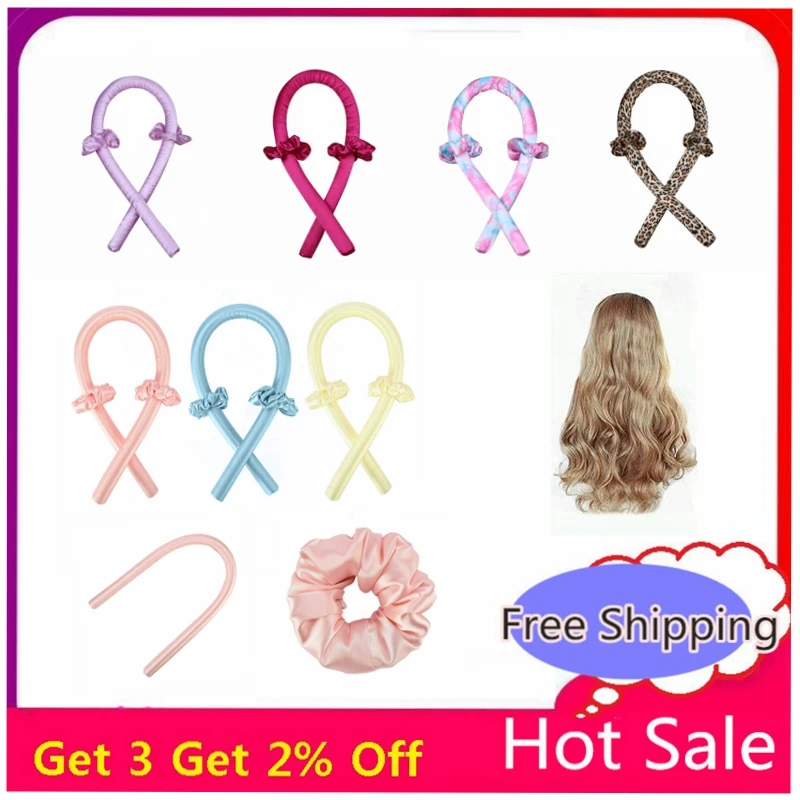 Varilla rizadora sin calor para cabello suave, esponja de espuma rizadora grande, varita de rodillo Simple, diadema, herramientas de estilismo para el cabello