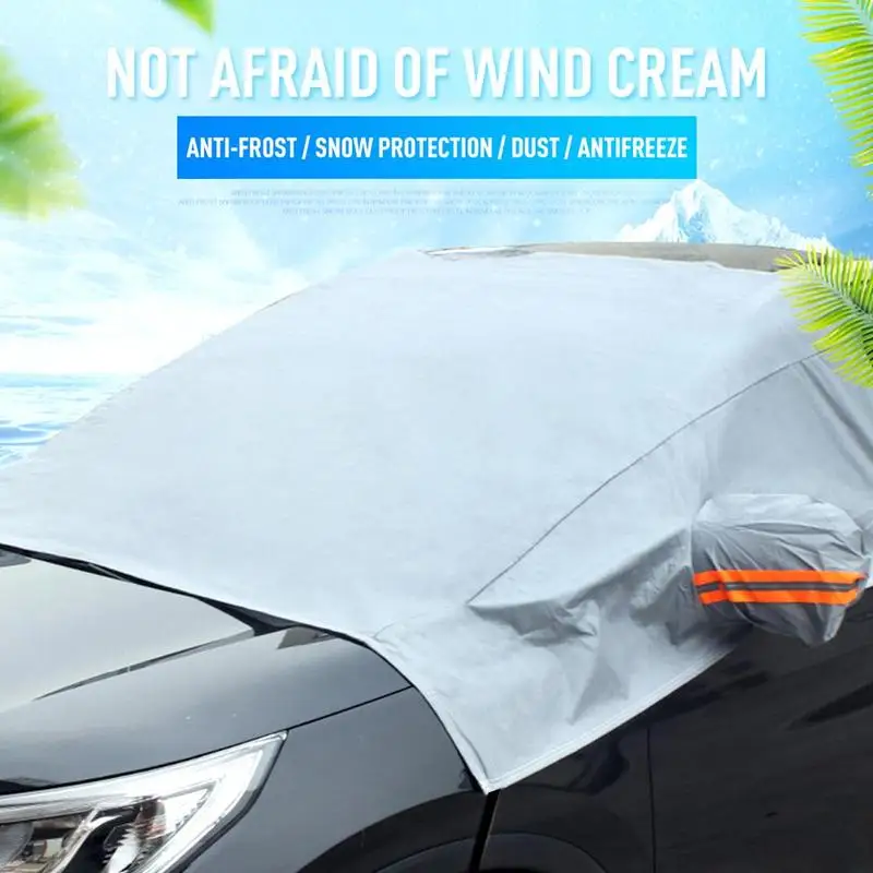 240*180cm Car Windshield Cover Sun Shade Protector Winter Snow Ice Rain Dust Frost Guard Waterproof Protector Cover