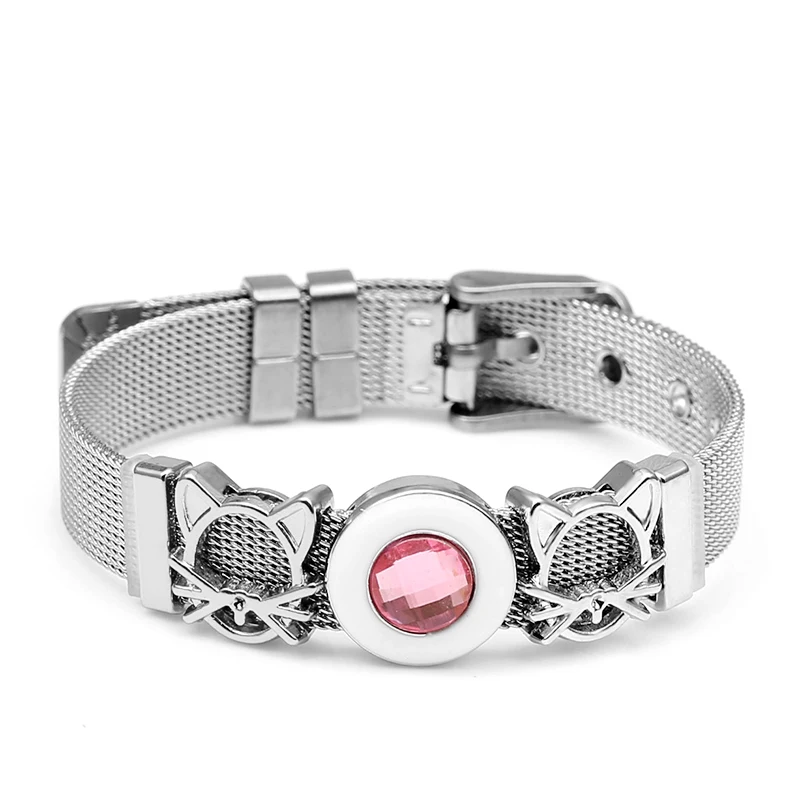 925 модные серебряные часы из нержавеющей стали, сетчатые браслеты для пояса для женщин и мужчин, пара, розовое золото, браслет с подвеской в виде сердца для влюбленных - Окраска металла: YD009