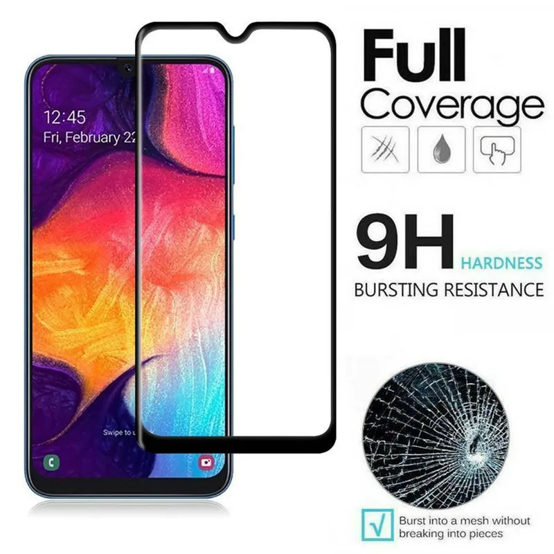 

Tempered Glass For Samsung Galaxy A20 A30 A50 Screen Protector Glass For A70 A20E A10S A20S Full Protect Film