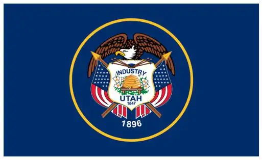 

ELECTION 60x90cm 90x150cm 120x180cm State of Utah Flag
