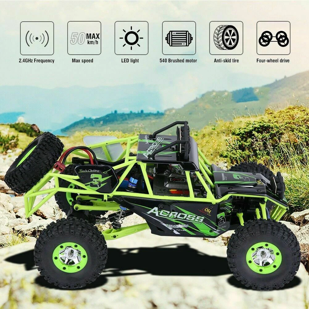 Pokich RC автомобиль внедорожный грузовик Высокая скорость четыре-привод внедорожный альпинистский автомобиль 50 км соревновательная игрушка автомобиль 1:12 дистанционное управление модель автомобиля