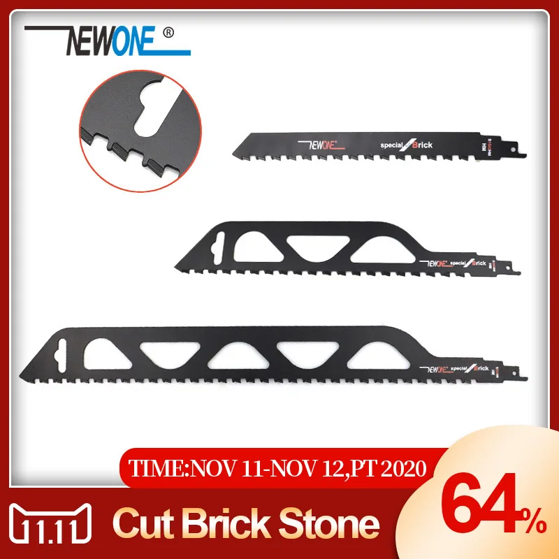 

Reciprocating Saw Blade Cutting TCT Brick Stone With Carbide Teeth Demolition Masonry Saber Saw Power Tools Accessories NEWONE