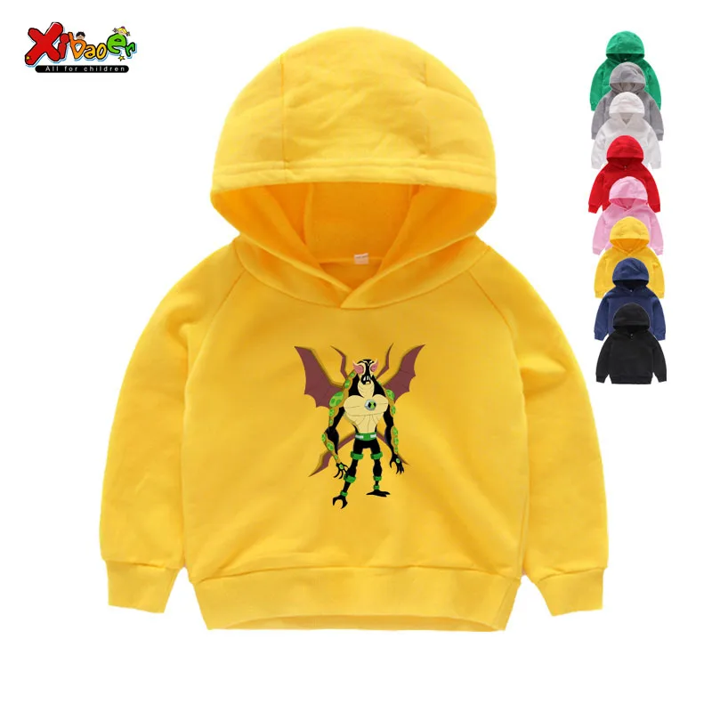 Omnitrix Ben 10/Детские толстовки с капюшоном; детские толстовки с капюшоном; осенние розовые толстовки с длинными рукавами с героями мультфильмов для маленьких мальчиков и девочек - Цвет: Kids Hoodies
