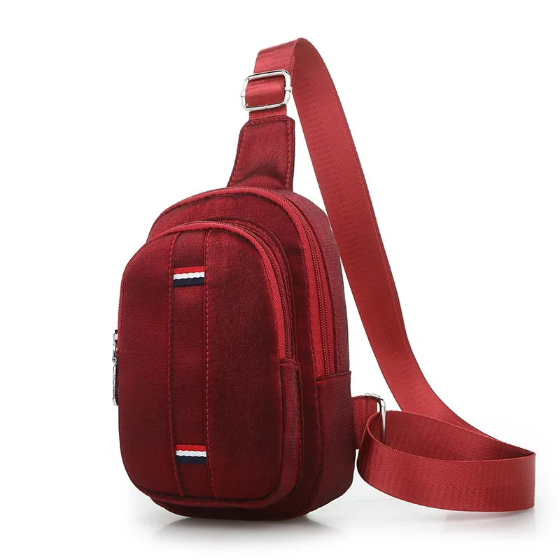 

Spring And Summer 2018 Cool Fashion Shoulder Casual Chest Bag Fashion Oxford Cloth Reflective Fabric WOMEN'S Bag