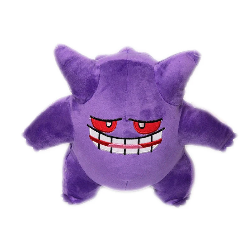23 см больше Размеры плюшевые игрушки Gengar куклы мягкие тапочки в виде персонажа аниме для детей мягкие игрушки три мультипликационные стили Smilling плачет