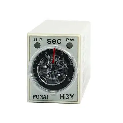 

Adjustable Delay Time DPDT 8Pin 0-5s H3Y-2 Relay Timer AC220V