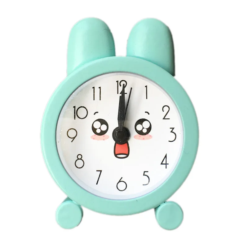 Креативные Часы с милым Кроликом, мини металлический маленький детский будильник, электронные часы для взрослых, для путешествий, дома, кровати, настольные часы, Декор, будильник