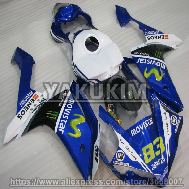 YAKUKIM ABS комплекты обтекателей для YAMAHA YZF R1 07-08 год 2007 2008 YZFR1 YZF1000 07 08 обтекатели