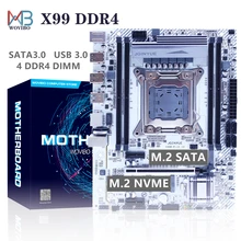 Lga 2011 v3 placa-mãe x99 sata iii m.2 nvme ssd usb 3.0 ddr4 placa de memória para intel LGA2011-3 i7 xeon e5 cpu placa mae