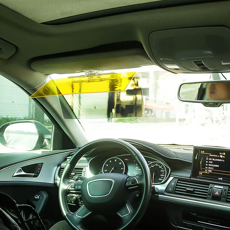 Автомобильные солнцезащитные очки, козырьки ночного видения, Затемненные зеркальные прозрачные солнцезащитные козырьки, солнцезащитные козырьки для автомобиля, ослепительные водительские очки