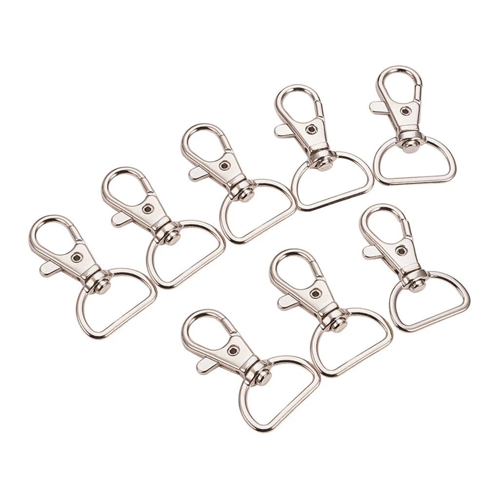 20pcs Small Spring Swivel Snap Hooks Keychain Accessories Tool for Key Jewelry DIY Crafts | Дом и сад