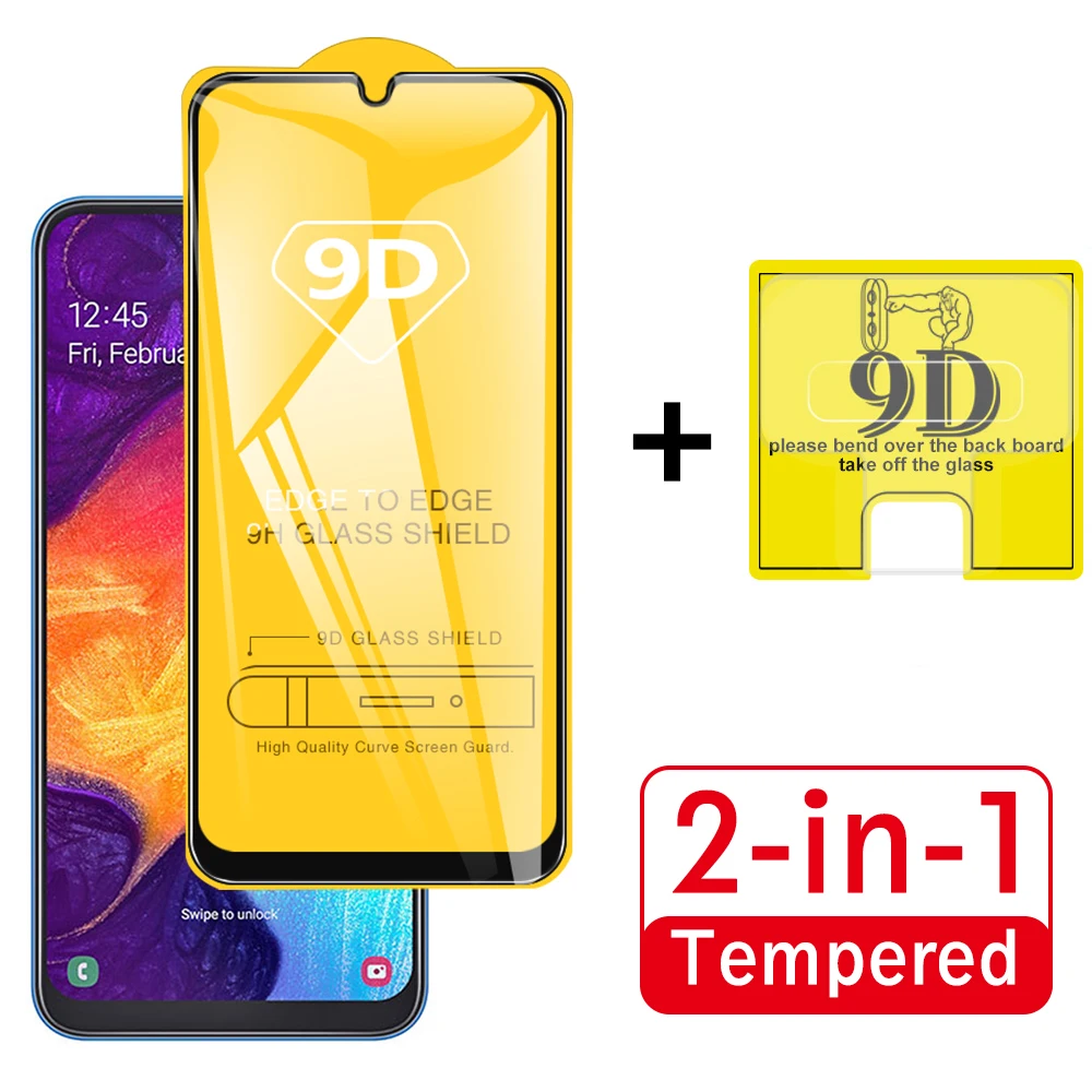 2-In-1 on For Samsung Galaxy A50 A50S 9D Camera Lens Film &amp Screen Protector Tempered Glass A505F | Мобильные телефоны и