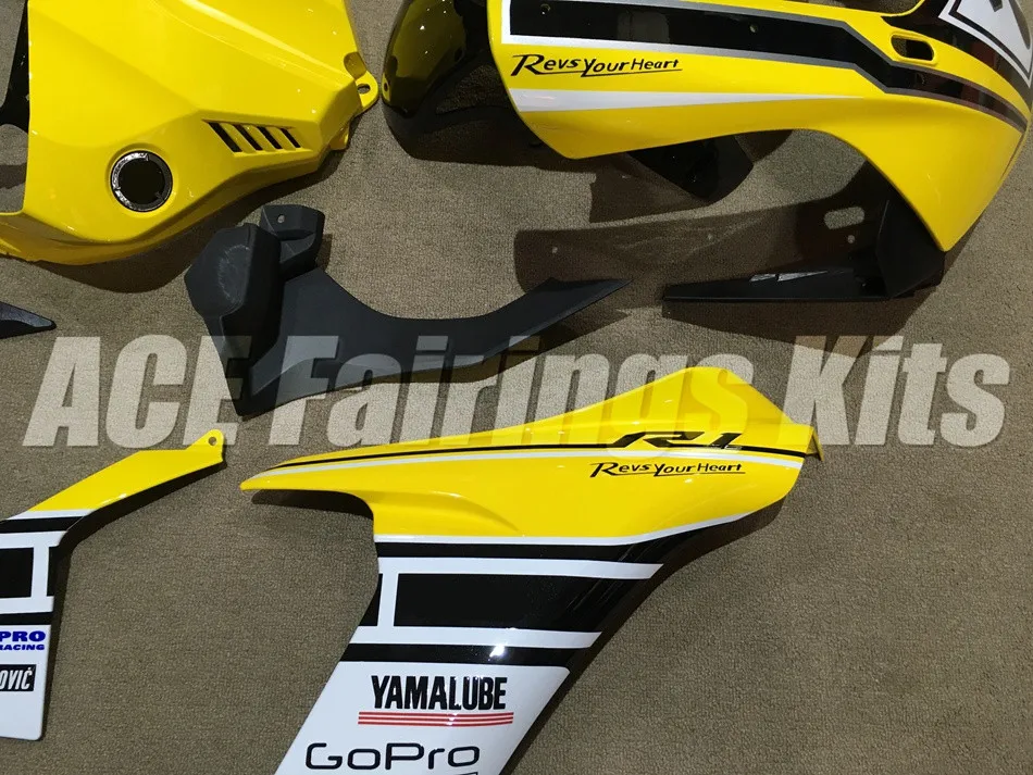 Литья под давлением Обтекатели для Yamaha YZF 1000 R1 15 16 год YZF-R1 полный ABS пластик мотоцикл обтекатель комплект