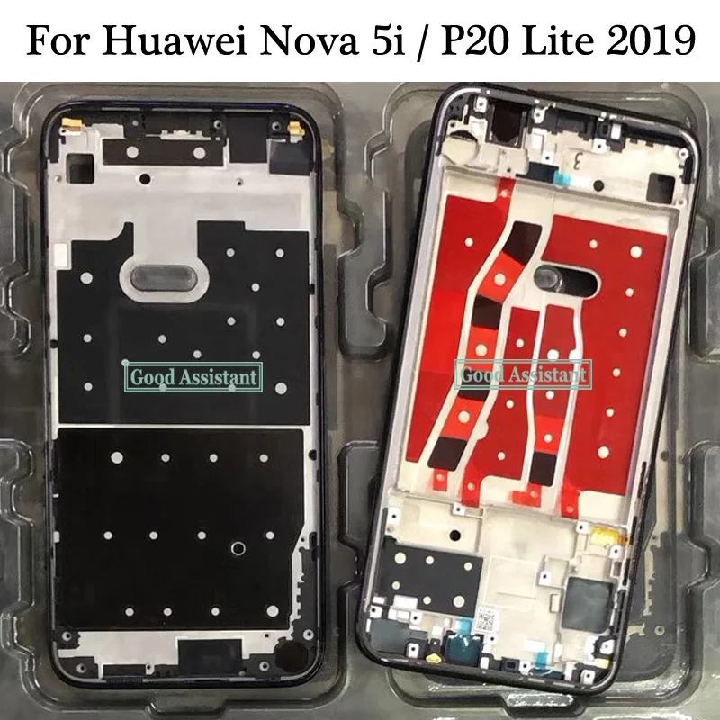 Для huawei nova 5i/для huawei P20 Lite Передняя крышка корпуса пластина ЖК-рамка дисплея рамка лицевой панели Передняя рамка