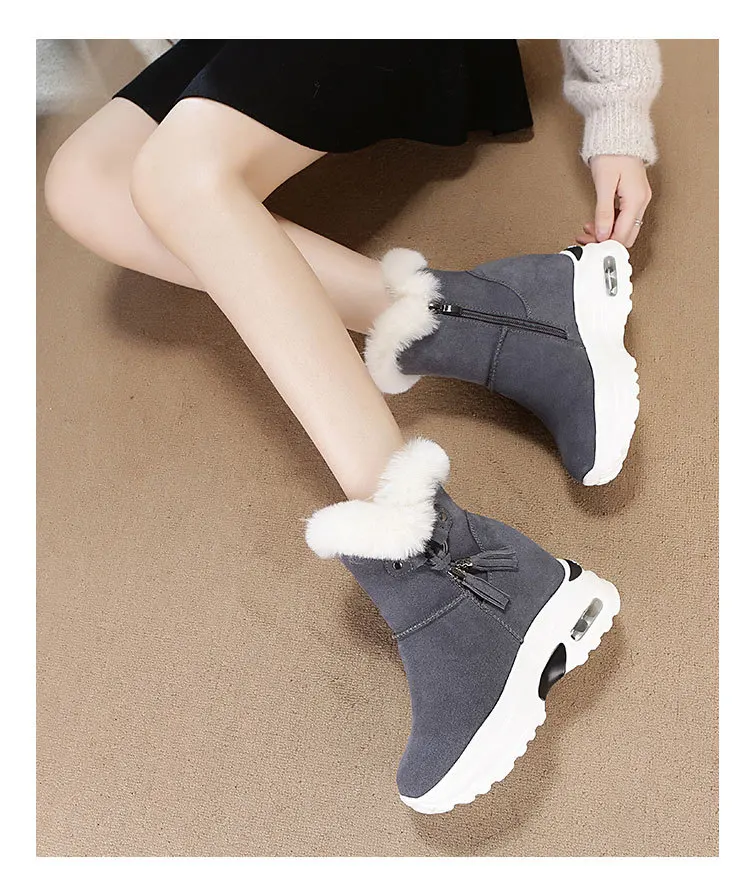 Г., новые зимние женские плюшевые теплые водонепроницаемые ботинки на платформе женские зимние ботинки повседневные Зимние Теплые ботильоны для женщин