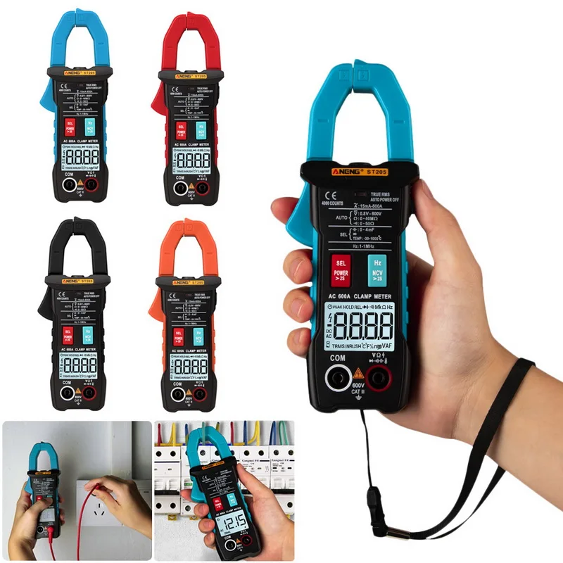 Digital Multimeter AC/DC Voltage Electronic Ammeter Voltmeter Ohmmeter With Temperature Tester Handheld Portable Clamp Meter | Инструменты