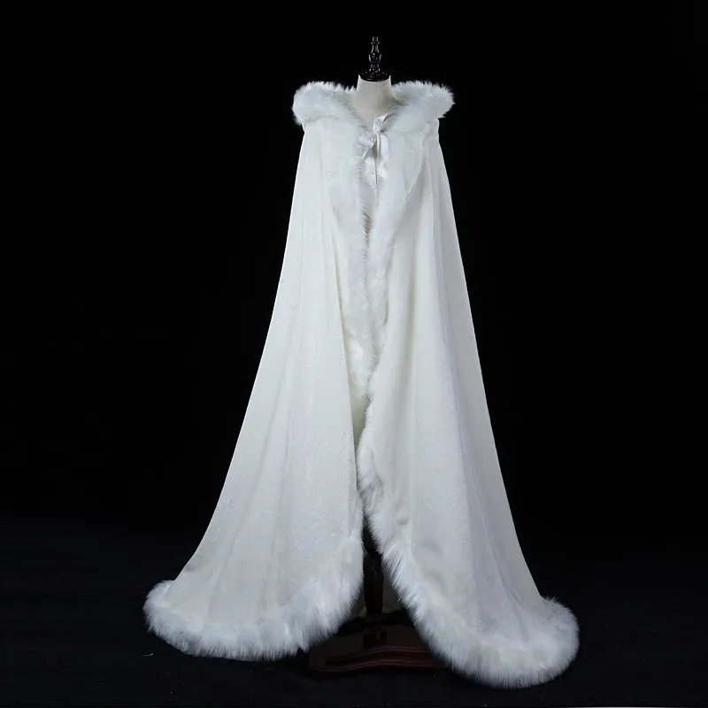 Толстовка Зимняя Свадебная накидка из искусственного меха Длинная свадебная накидка длинная шаль