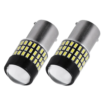 

2Pcs 1156 3014 High Power 78 SMD White Tail Brake Stop LED Lights Bulbs 6000K