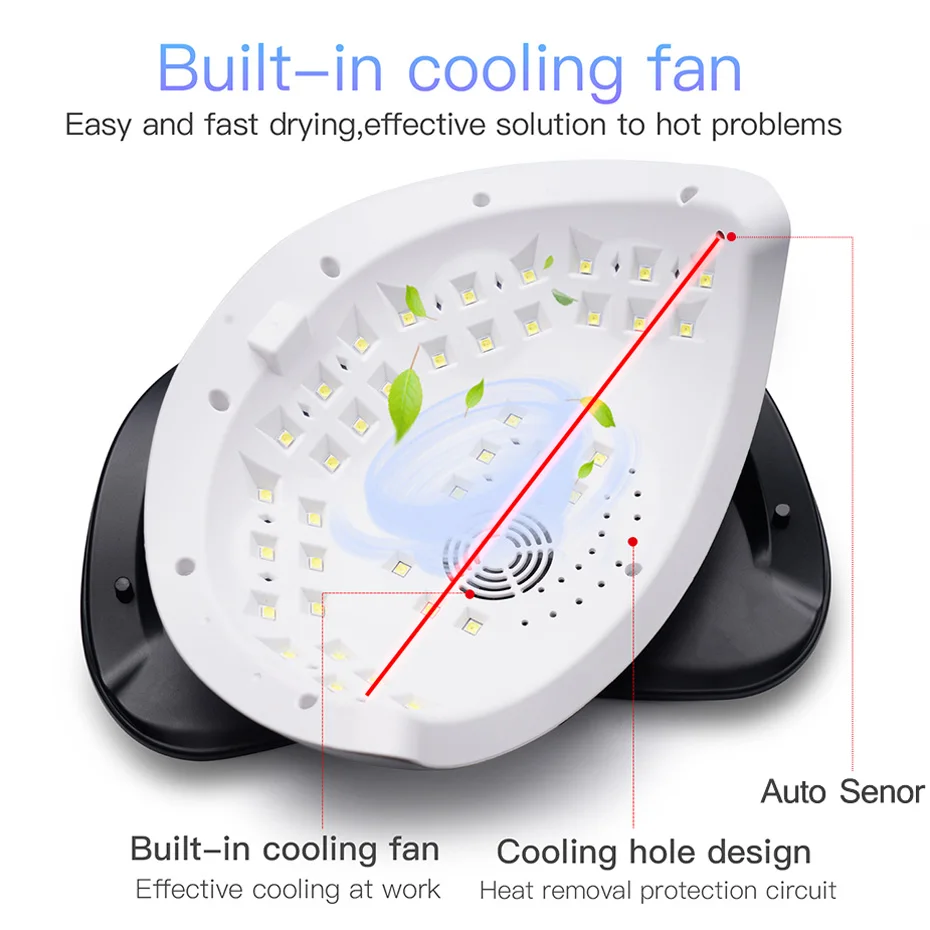 84W UV LED Nail Lamp Manicure High Power Auto Sensor Nail Dryer 42 LEDs Quick Curing All Gel Polish LCD Touch Display 3