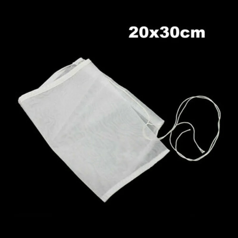 

1pc Nylon Straining Bag Home Making Homebrew Tools Reusable Wine Strainer Bag Cheese Jelly Filter Bags