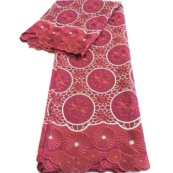 

High Quality Swiss Voile Laces in Switzerland 100% Cotton Beauty 2020 Nigerian Lace Fabric African Women Party Dresses BG-102
