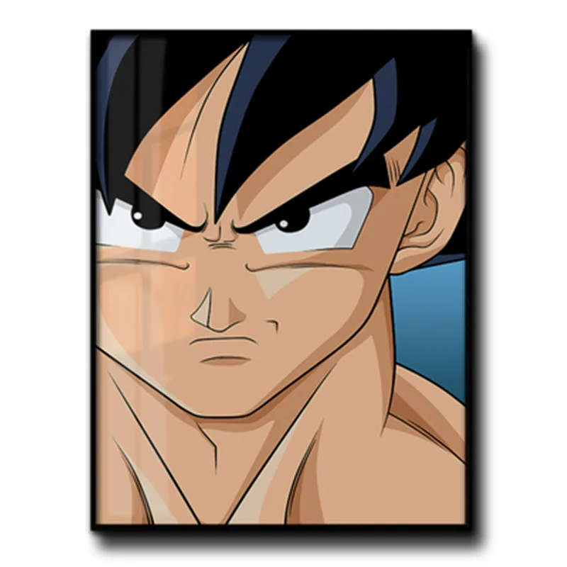 

Anime Cartoon Dragon Ball Sun Wukong Tide brand Double Aluminum Alloy Frame Industrial Wind Decoration Paintings M2310