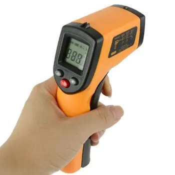 

Digital LCD Infrared Thermometer Gun Non-Contact IR Laser Point Thermal Infrared Imaging Temperature Handheld Pyrometer