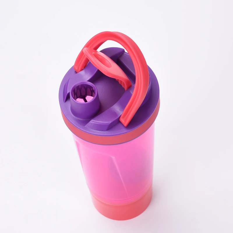 Shaker Outdoor Travel Portable Drinkware Tritan Plastic Whey Protein Powder Sport Shaker Bottle For Water Bottles With Straw