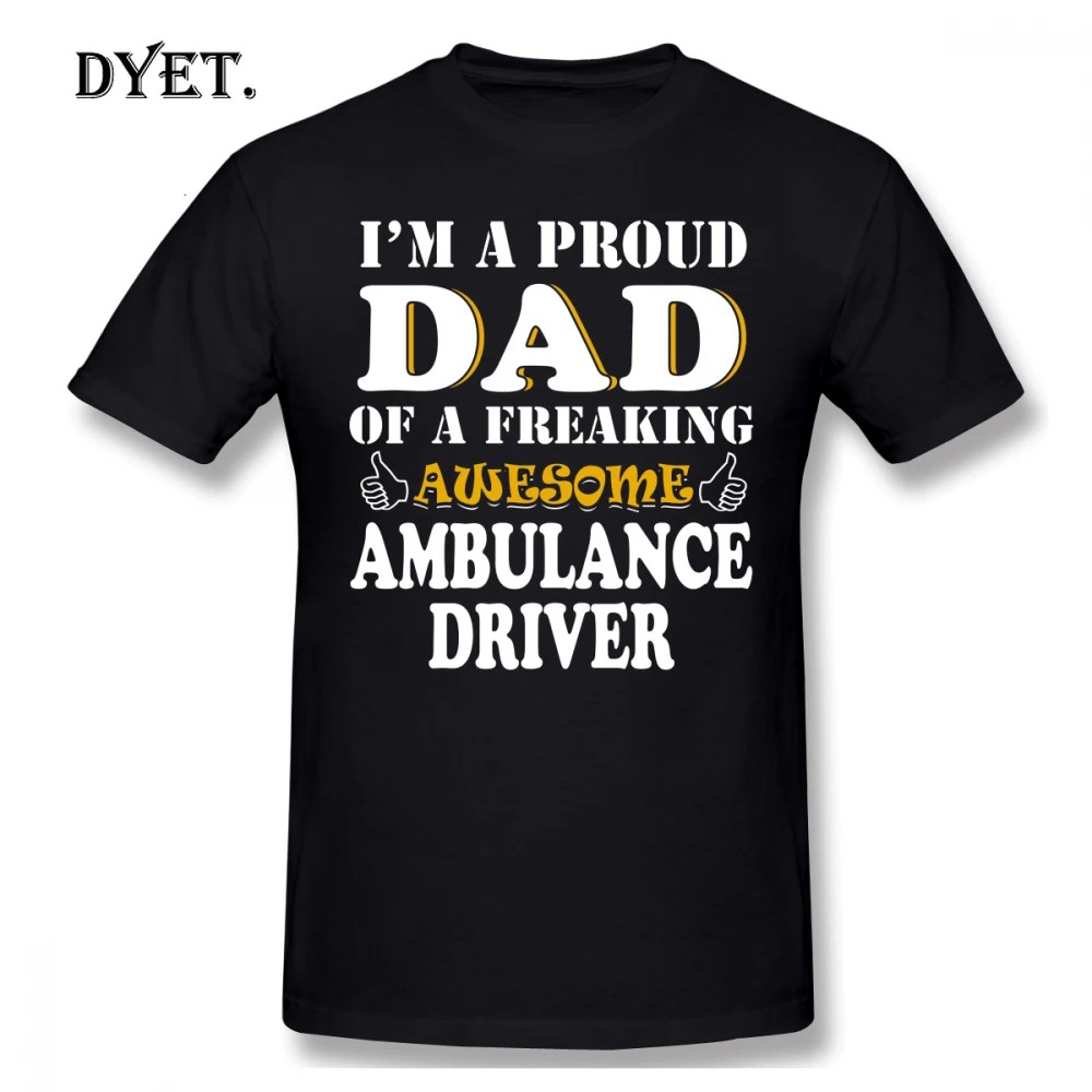 Ambulance T Shirt Driver Dad Gifts Father S Day Birthday Valentine Christmas T-Shirt Classic Tee Print Tshirt |