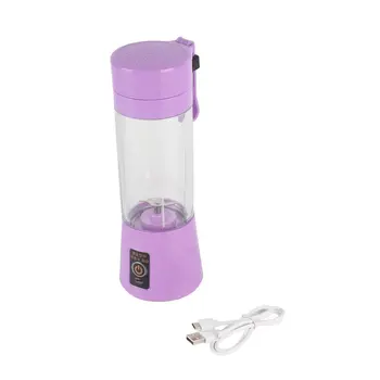 

USB Juicer Cup Fruit Mixing Machine Portable Personal Size Eletric Rechargeable Mixer Blender Water Bottle 380ml with USB