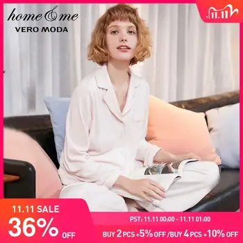 

Vero Moda Women's Long-sleeved Elasticized Waist Velvet Homewear Pajamas Sets | 3194TS502