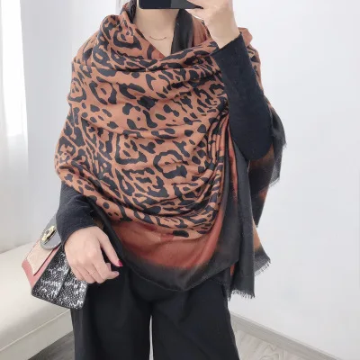 style 36 Новинка, женские леопардовые зимние пашмины шарфы, роскошные хлопковые шали, дамские шали, шарф для шеи, толстый шарф, хиджаб бандана - Цвет: style 36