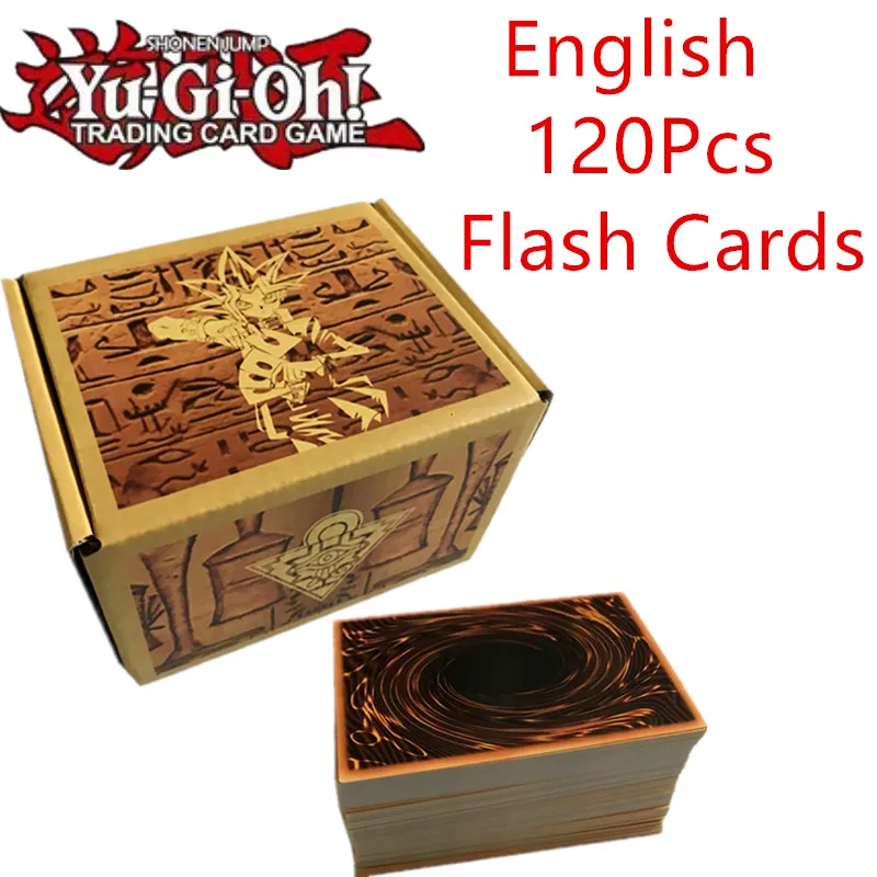 Yugioh Engels 120Pcs Game Cards Met Flash Dragon Kaarten Wing Reus Soldaat Sky Collection English Kids Toys | Игрушки и хобби