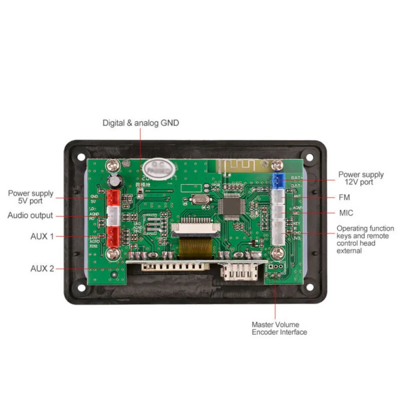 Высокое качество DC 5 В 4,0 Bluetooth MP3 декодер доска аудио модуль USB SD WAV WMA FM пульт дистанционного управления