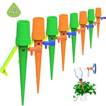 

12pcs/set Auto Drip Irrigation Watering System Automatic Watering Spike for Plants Flower Indoor Household Waterers Bottle