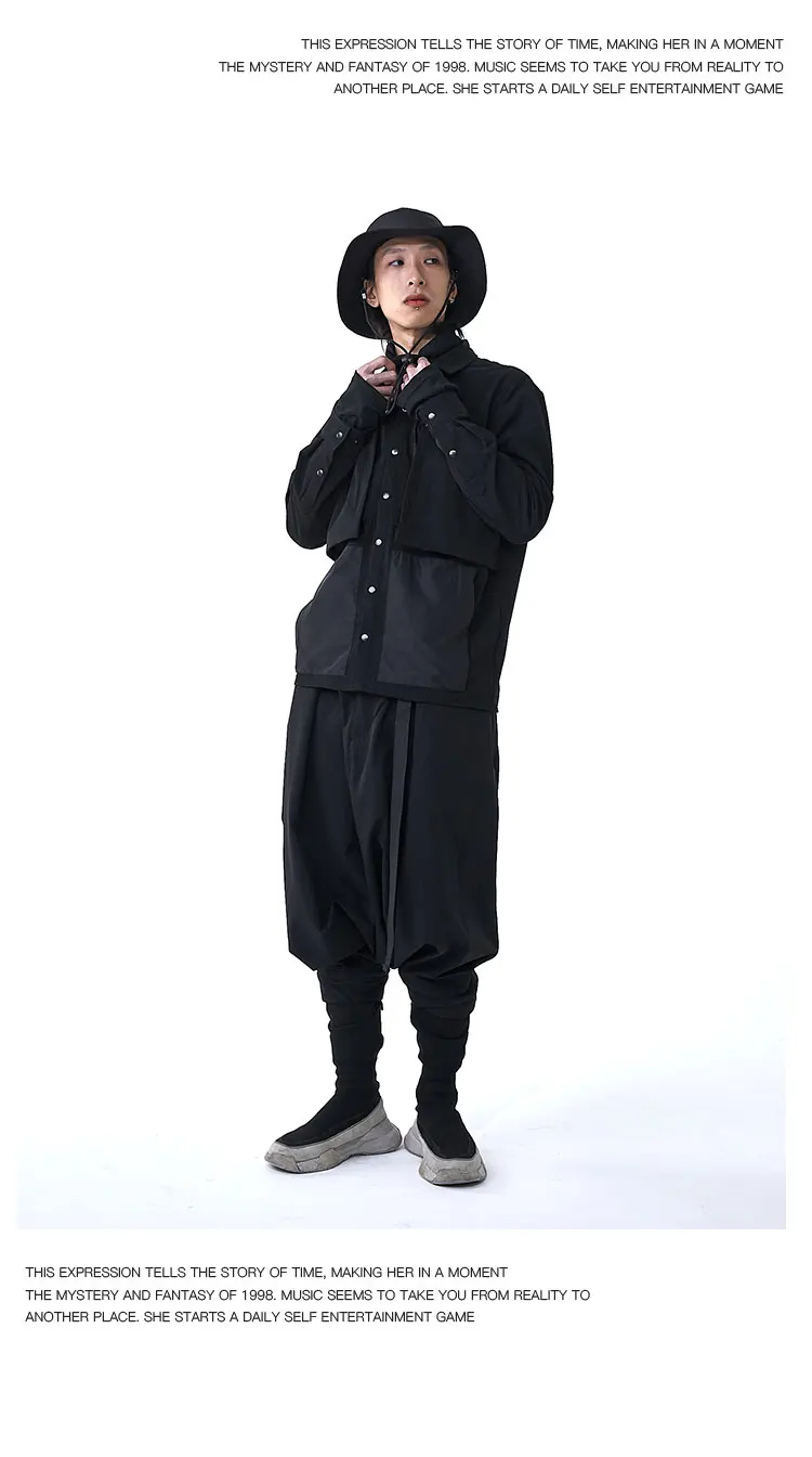 Pupil travel Functional shirt with hidden molle techwear ninjawear japanese streetwear