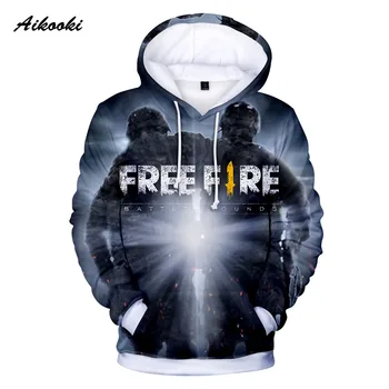 

2019 New Free Fire Shooting Game 3D Hoodies Autumn/winter Fashion Hoody Shooting Warm Long Sleeve Popular boys/girls casual top