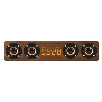 

column Home Theater Stereo 20W Wooden bass Music centre BoomBox portable Bluetooth speaker Subwoofer Soundbar Support TF crad