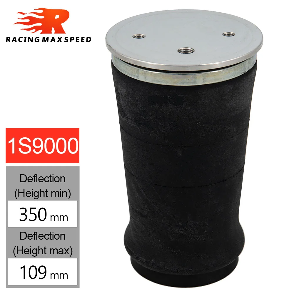 

Air Ride Springs Suspension 1S9000 W21-760-9000 Air Single Port Truck Rubber Shock Absorption Bag Car Accessories