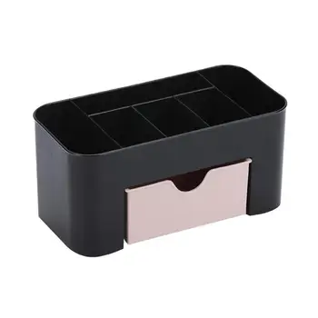 

1PC Large Drawer Type Cosmetics Storage Box Dormitory Desktop Makeup Organizer Dresser Shelf (Pink Drawer)